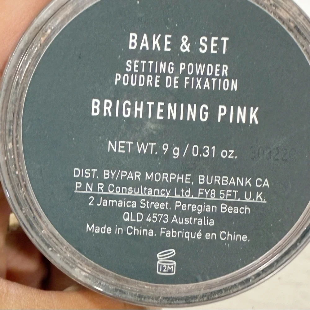 Morphe Bake & Set‎ Setting Powder Brightening Pink Face Beauty Makeup